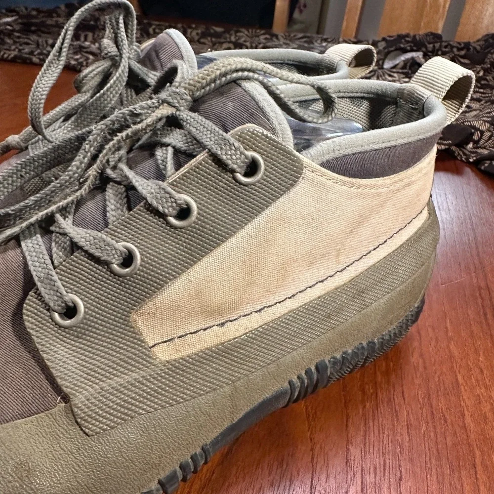 Lacrosse Mens Alpha Muddy Sz 10 Waterproof‎ Rubber Slip-on Shoes Boot Green Gray